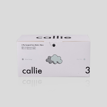 3 Ply Surgical Face Mask Silver Lining & Blue Rain [50 pcs]