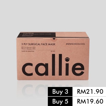 3 Ply Surgical Face Mask Ultra Blackout [50 pcs]
