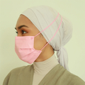 Callie Mask: A box of 50, headloop 4-ply surgical face mask made in Malaysia, in colour Pink Beret
