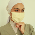 Callie Mask: A box of 50, headloop 4-ply surgical face mask made in Malaysia, in colour Neutral Beige