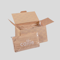 Callie Mask: A box of 50, headloop 4-ply self-sterilizing surgical mask coated with quantum resonance copper, in colour Supreme Beige